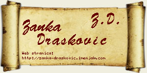 Žanka Drašković vizit kartica
